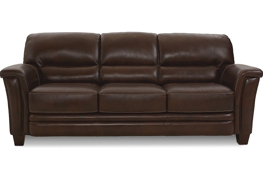 la-z-boy ellis contemporary leather sofa
